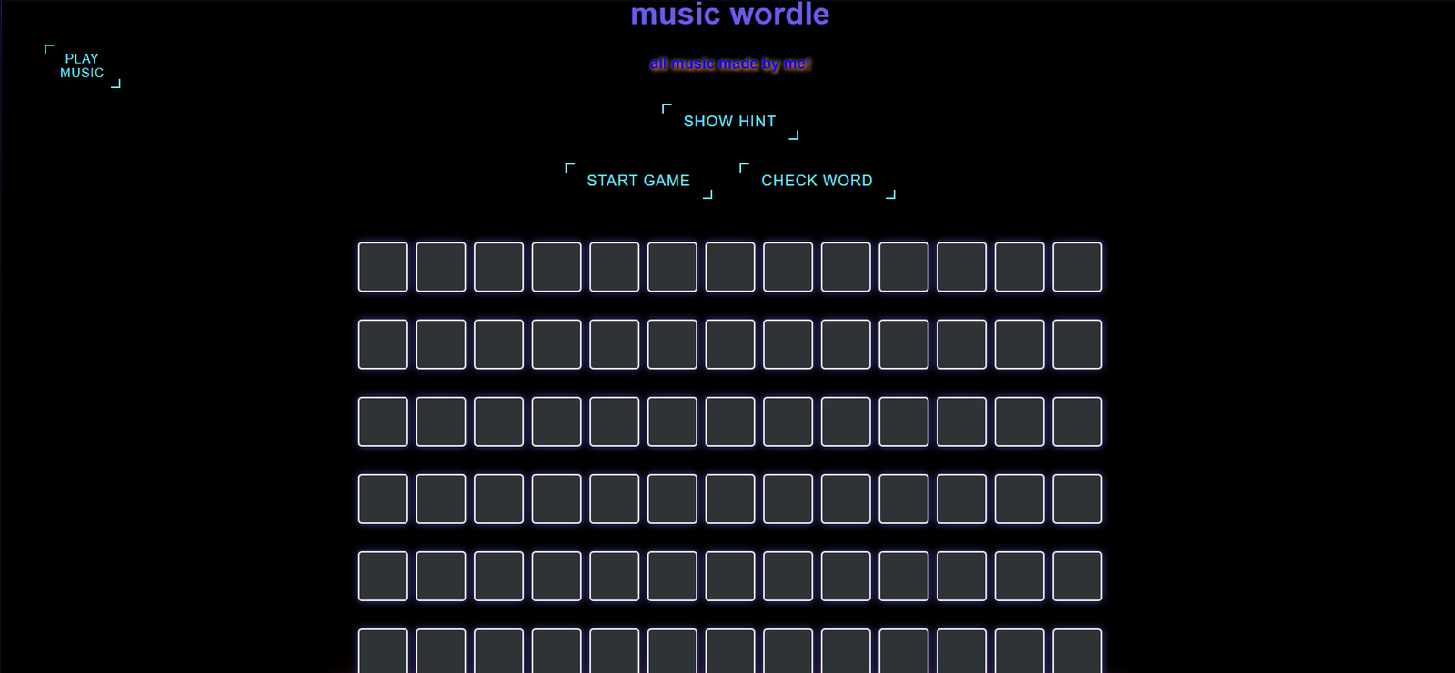 Music Wordle Screenshot