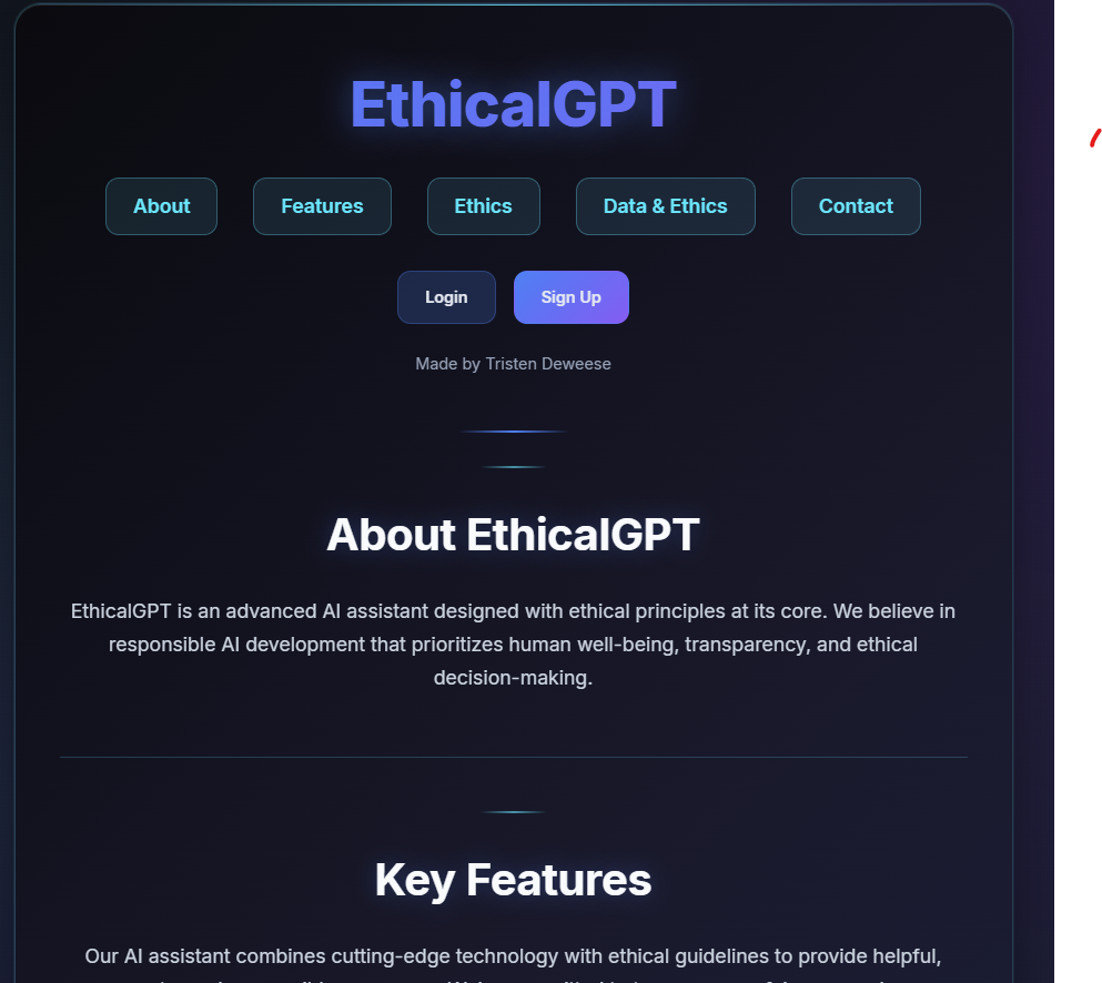 EthicalGPT Screenshot